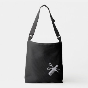Bolsa Ajustável Beauticista / Barber Design Silver no nome preto