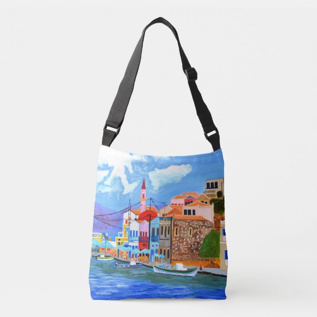 Bolsa Ajustável Bela Grécia Cross-Body Bag (Frente)