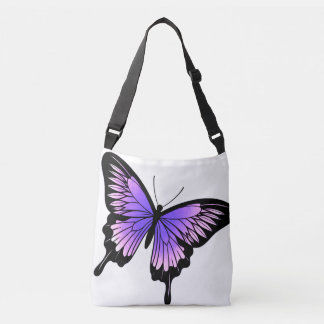 Bolsa Ajustável Bela Lavanda Borboleta Cruzada Corpo Saco