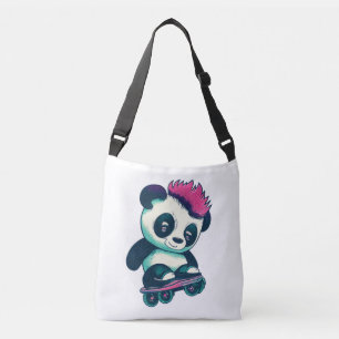 Bolsa Ajustável Bela Panda Bela com Mohawk   Skater Panda