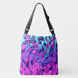 Bolsa Ajustável Belas Músicas Cores Felizes Notas Musicais Animada
