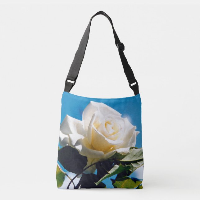 Bolsa Ajustável Beleza Rosa Branca (Frente)
