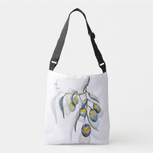 Bolsa Ajustável Belo Branch Watercolor pintado à mão