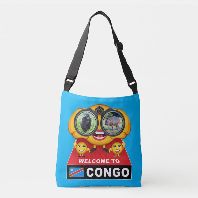 Bolsa Ajustável Bem-vindo ao Congo (Frente)
