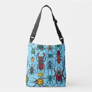 Bolsa Ajustável Besouros em azul