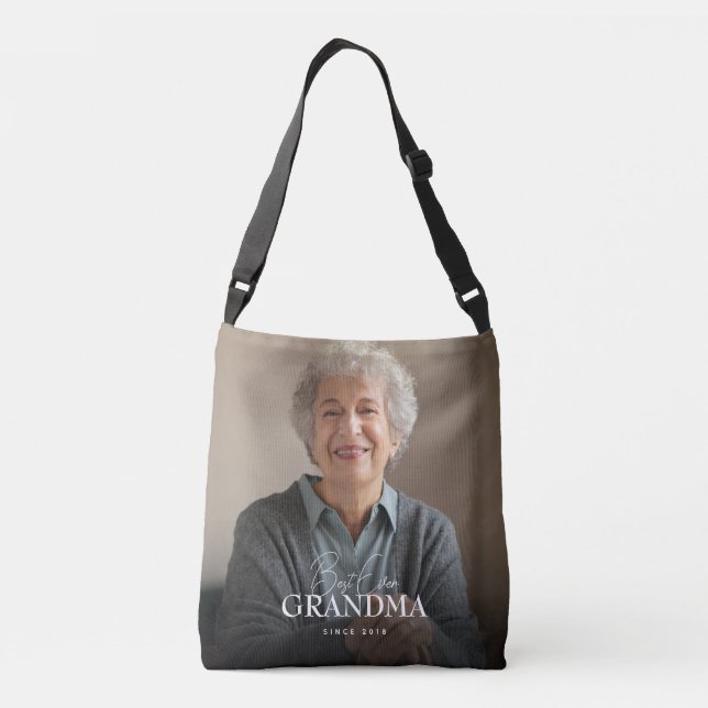 Bolsa Ajustável Best Ever Grandpa Since 20XX Simple Elegant Photo (Verso)