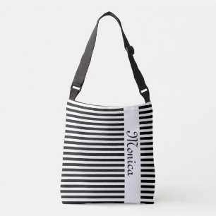 Bolsa Ajustável BG Stripes Padrão branco estreito + suas costas e