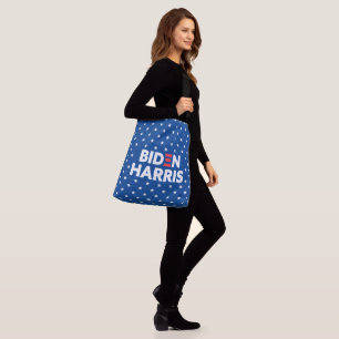 Bolsa Ajustável Biden / Harris White Stars - Padrão Azul