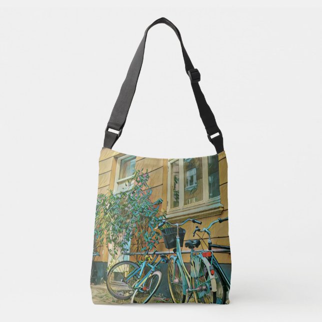 Bolsa Ajustável Biking Lover Gift | Cycling Painting (Frente)