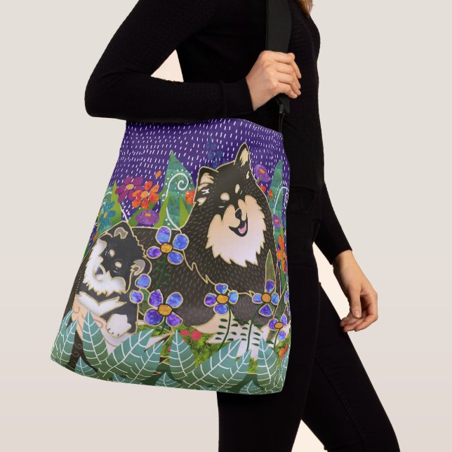 Bolsa Ajustável BINDI LAPPY Finlândia Lapphund cross-body/or totot (Close Up)