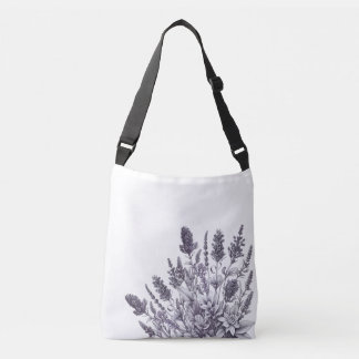 Bolsa Ajustável Black and White Flowers