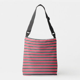 Bolsa Ajustável Black Red White Stripes