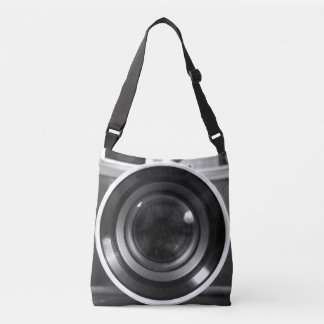 Bolsa Ajustável Black & White Vintage Film Camera Lens Large