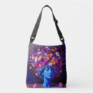 Bolsa Ajustável "Bloom of Eternity" - Um Retrato Surreal Colorido
