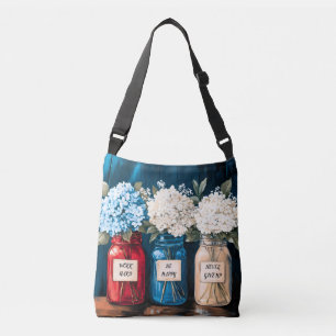 Bolsa Ajustável Blooming Vintage Country Hydrangea Trio
