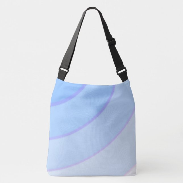 Bolsa Ajustável Blue Circular Swirls ombre (Frente)