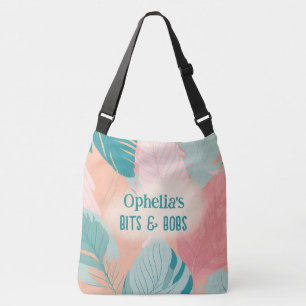 Bolsa Ajustável Boho Chic Coral Turquoise Deixa Nome Bebê