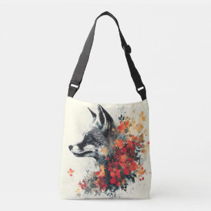 Bolsa Ajustável Boho Floral Fox Willife Nature
