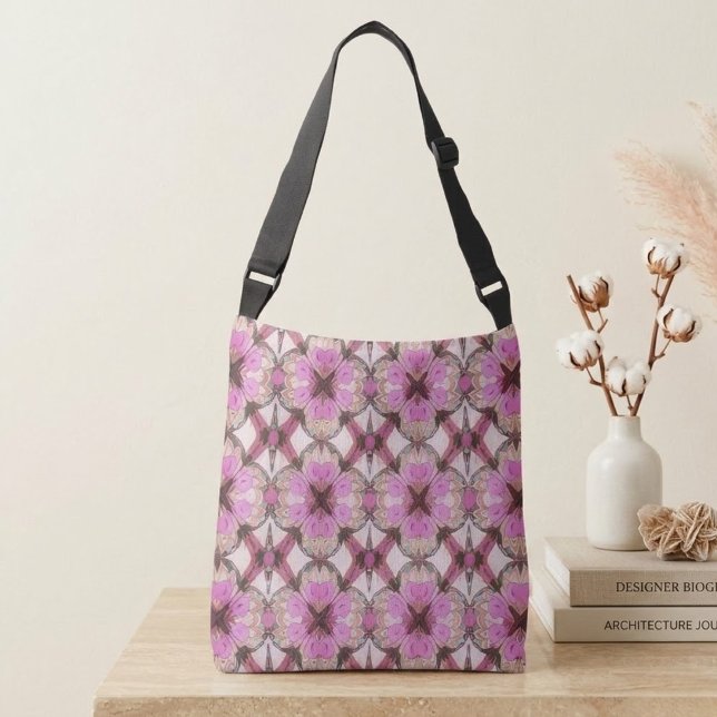 Bolsa Ajustável Boho Floral Rosa (Criador carregado)