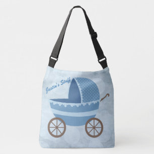 Bolsa Ajustável Bokeh de Carruagem de Bebê Azul Suave