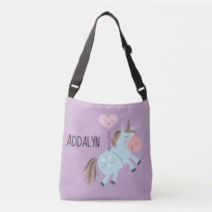 Bolsa Ajustável Bola de Coração de Unicórnio Rosa Bebê Roxo Person