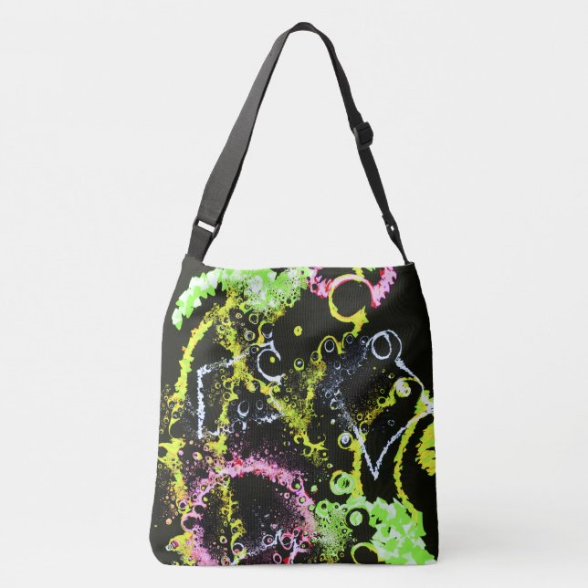 Bolsa Ajustável Bolhas e Cores à Noite (Verso)