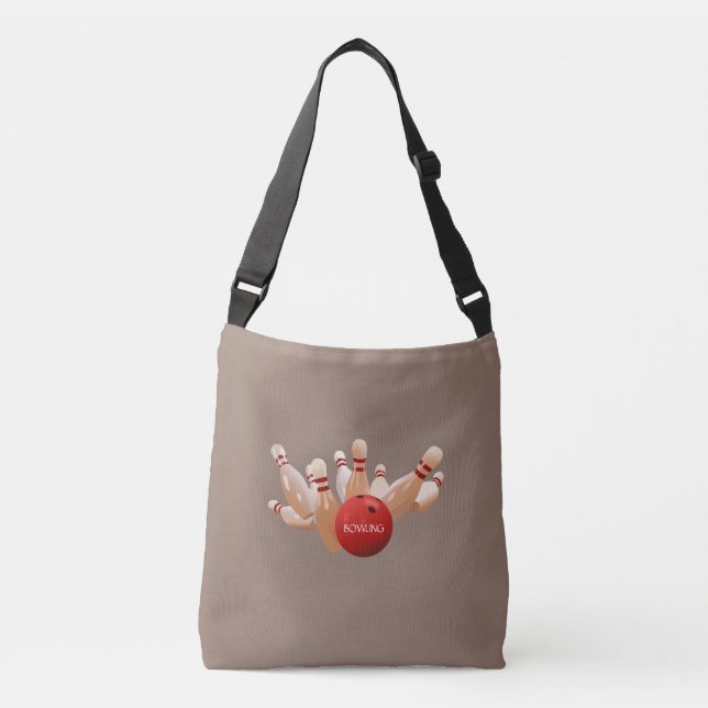 Bolsa Ajustável Boliche no marrom (Frente)