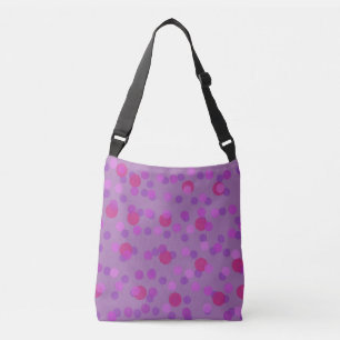Bolsa Ajustável bolinha pontilhada rosa e roxa