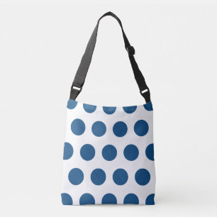 Bolsa Ajustável Bolinhas Geométricas Azure Azure Azure Azul Branco
