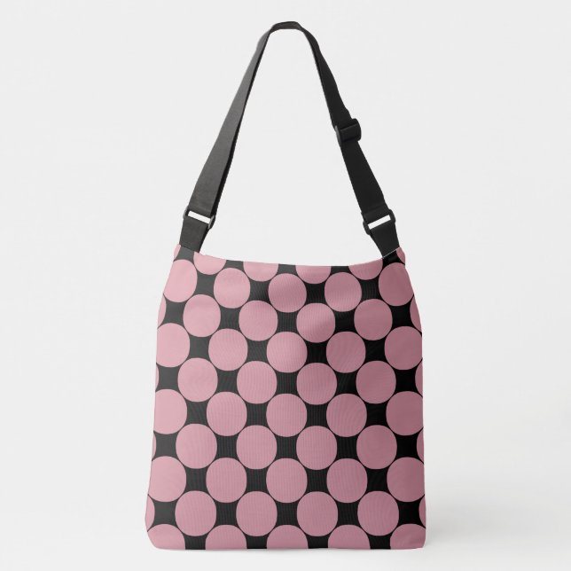 Bolsa Ajustável Bolinhas rosa Na moda moderna (Frente)