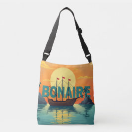 Bolsa Ajustável Bonaire sailing ship sunset