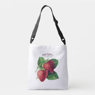 Bolsa Ajustável Bonita Vintage Strawberry Berry Fruta Adicione Seu