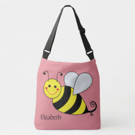 Bolsa Ajustável Bonito Bumble a abelha no rosa personalizado