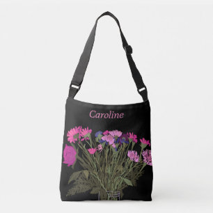 Bolsa Ajustável Bonito Cottagecore Boho Spring Flowers+ Name
