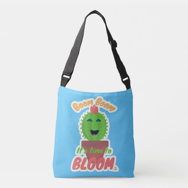 Bolsa Ajustável Boom Tempo Para Bloquear Arte Engraçada De Cactus (Frente)