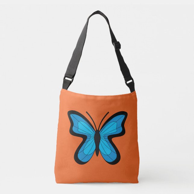 Bolsa Ajustável Borboleta Azul (Frente)