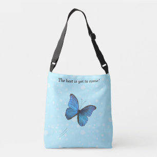 Bolsa Ajustável Borboleta Azul & Orbes Azul Claro