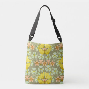 Bolsa Ajustável Borboleta Floral Botânico Colorido