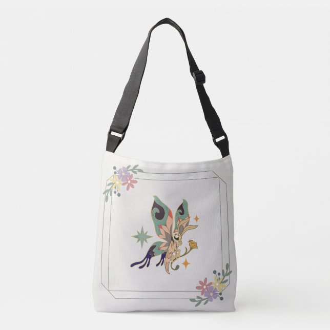 Bolsa Ajustável Borboleta Floral Enfeitiçada (Frente)