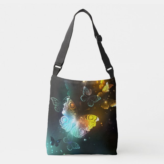 Bolsa Ajustável Borboleta Luminosa e borboletas noturnas (Frente)