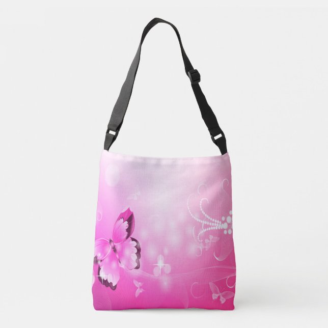 Bolsa Ajustável Borboleta magenta (Verso)