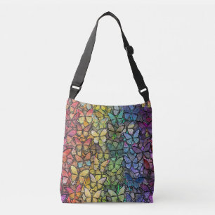 Bolsa Ajustável borboletas de fantasia arco-íris