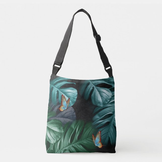 Bolsa Ajustável Borboletas de Paraíso/Turquesa Tropical Splash (Frente)