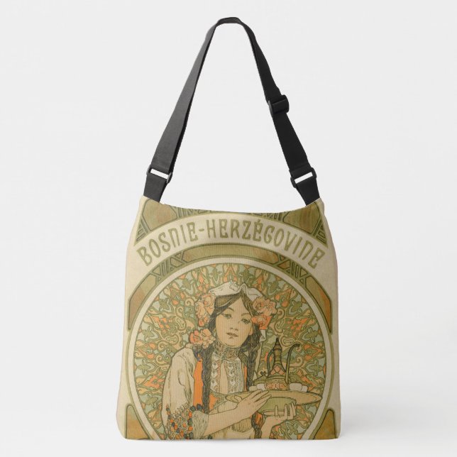 Bolsa Ajustável Bósnia e Herzegovina por Alphonse Mucha (1900) (Frente)