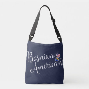 Bolsa Ajustável Bósnio Americano Entwined Hearts Bag