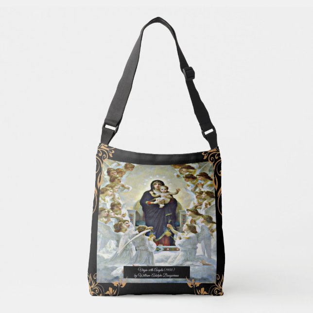 Bolsa Ajustável Bouguereau Virgin com Angels (Frente)