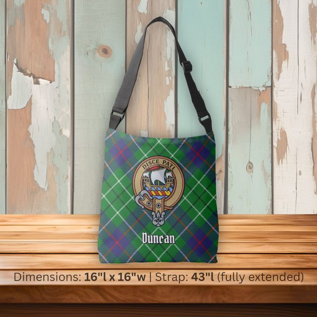 Bolsa Ajustável Brasão do Clã Duncan sobre Tartan (Criador carregado)