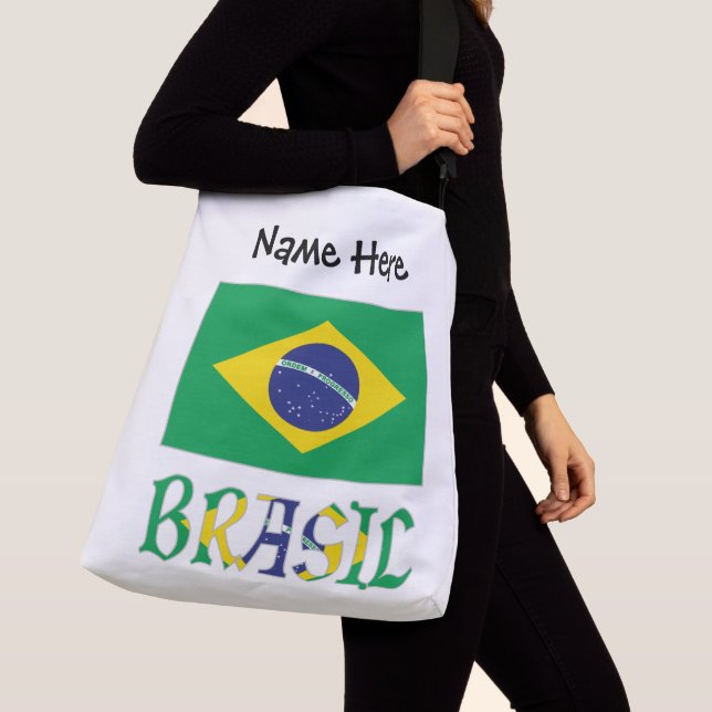 Bolsa Ajustável Brasil Bandiera do Brasil Personalizado (Close Up)