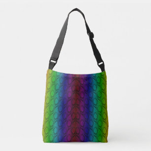 Bolsa Ajustável Bright Neon Rainbow Python Vertical Cobra Skype