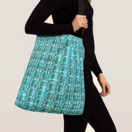 Bolsa Ajustável Brilhante azul claro, quadrados ou dentro de image